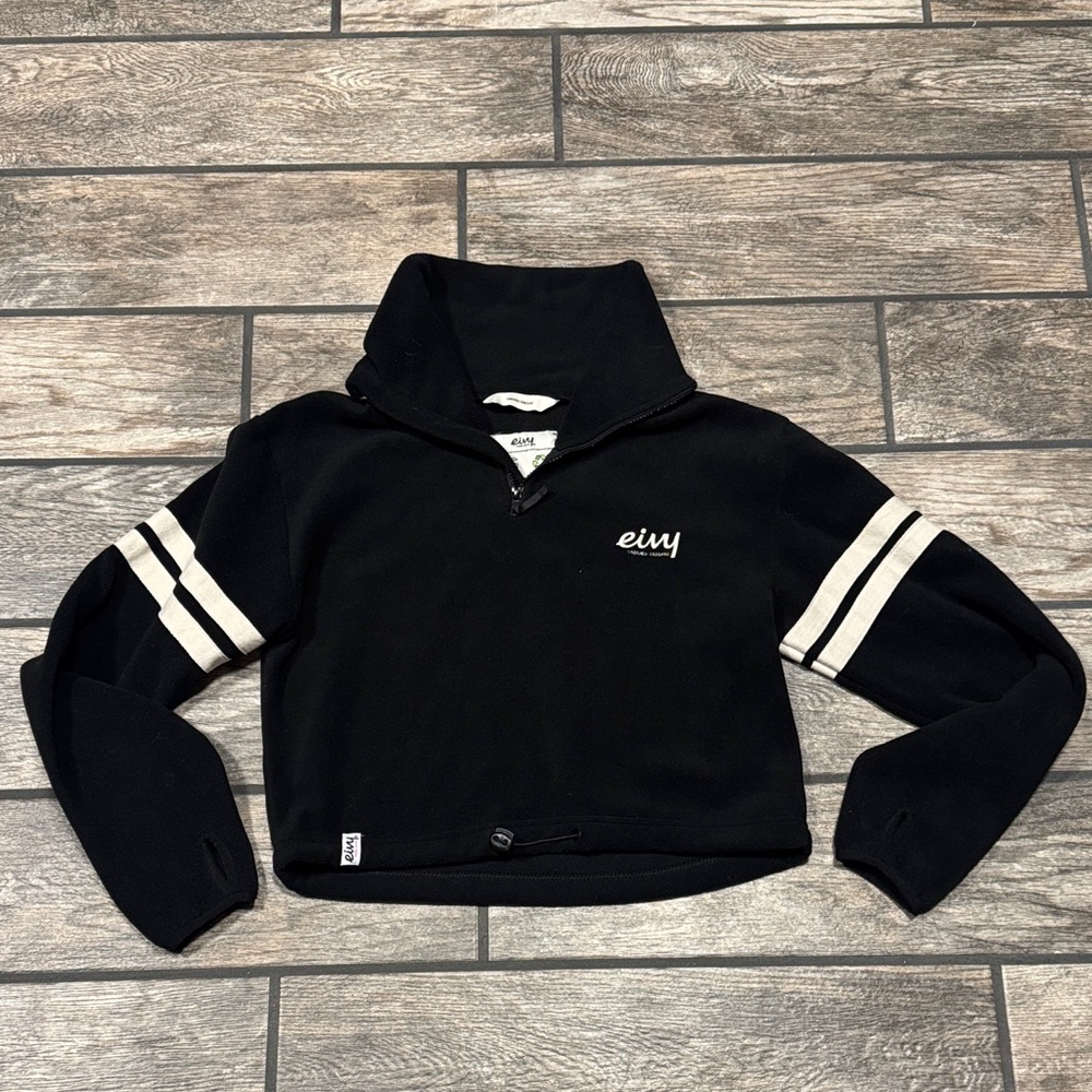 Eivy Black ball fleece Quarter-Zip Pullover size M